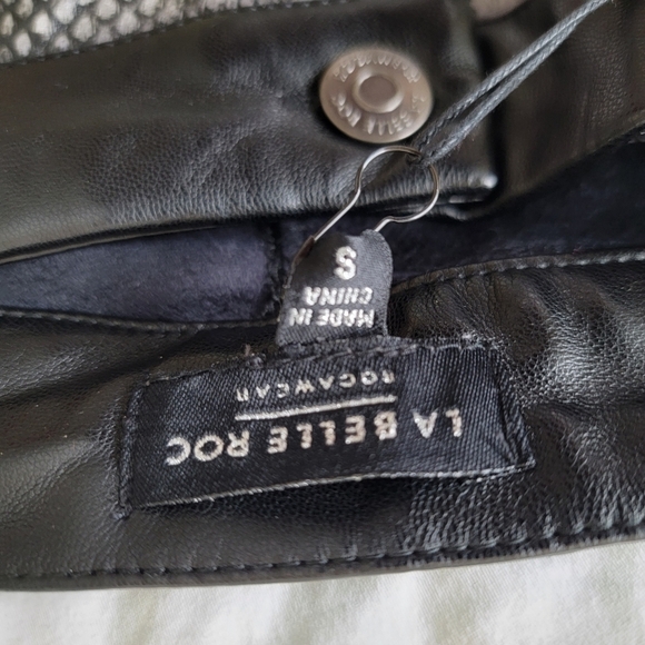 LA Belle Roc Leather Snake Print Pants - Picture 6 of 6